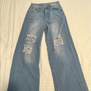 Wide leg jeans